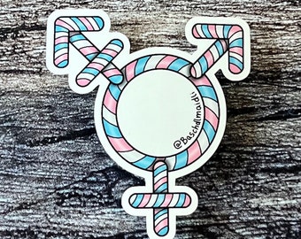 Transgender Pride Candy Cane