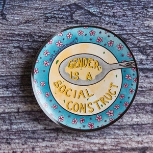 Geslacht is een sociale constructie-sticker - inclusief genderrollen BMRCS3