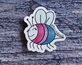 LG Bee Bisexual Die Cut Sticker