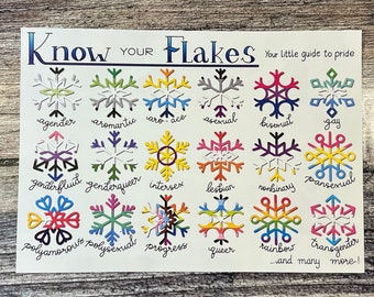 Pride Flag Guide Know your flakes A4 - LGBTQIA+ queer identities explained education BMP2