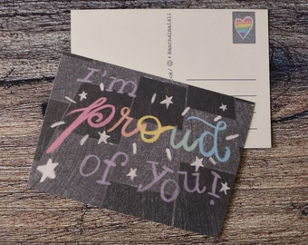 Proud of You Postcard