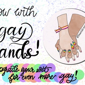 Postales con pegatinas afirmativas de salud mental queer - bienestar mental de género queer BMSet9 imagen 2