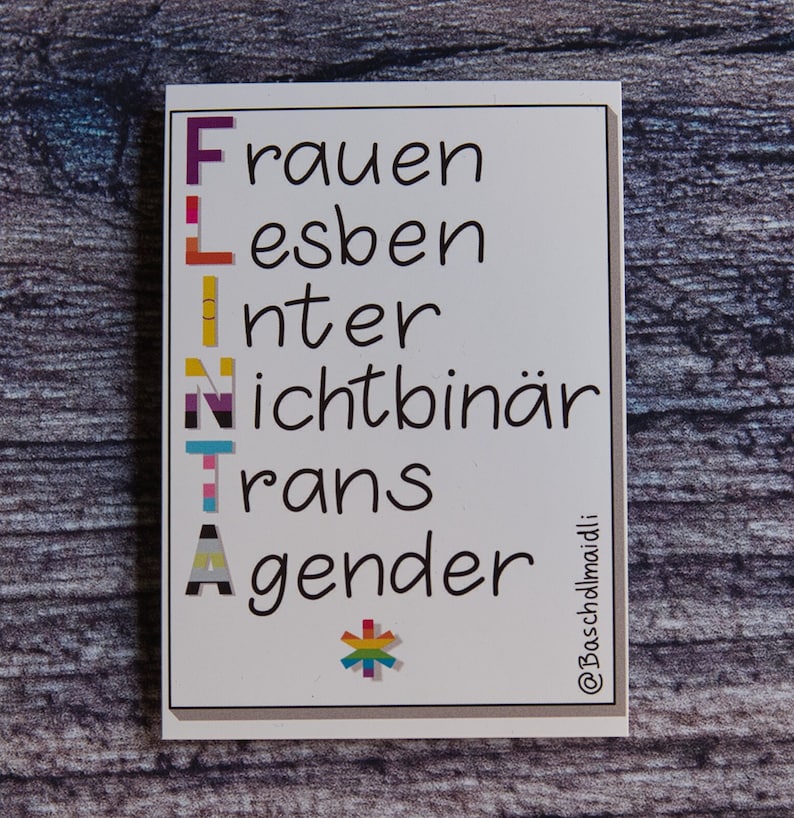 FLINTA Meaning/ Bedeutung Sticker image 1