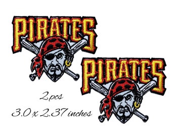 2PCS Pirates Embroidered Patches Iron,Sew on clothes Free Shipping