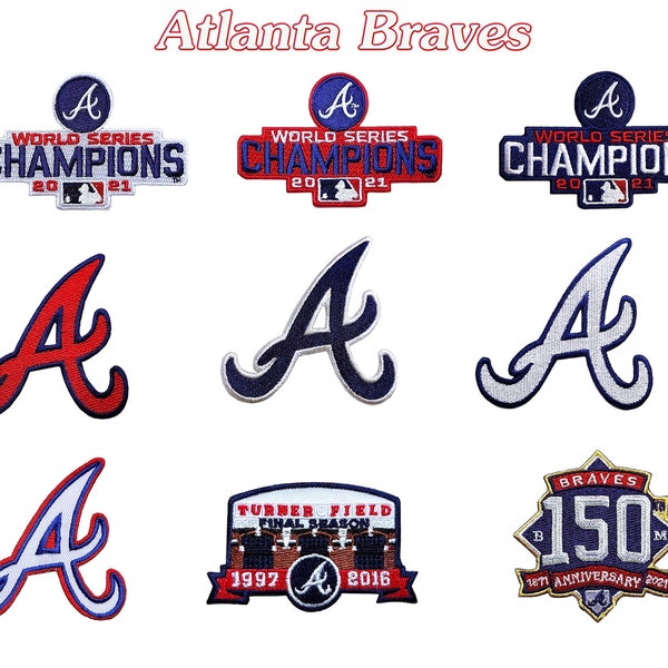 Atlan-ta-Braves Baseball Sport Embroidered Patches Logo Iron,Sew on clothes