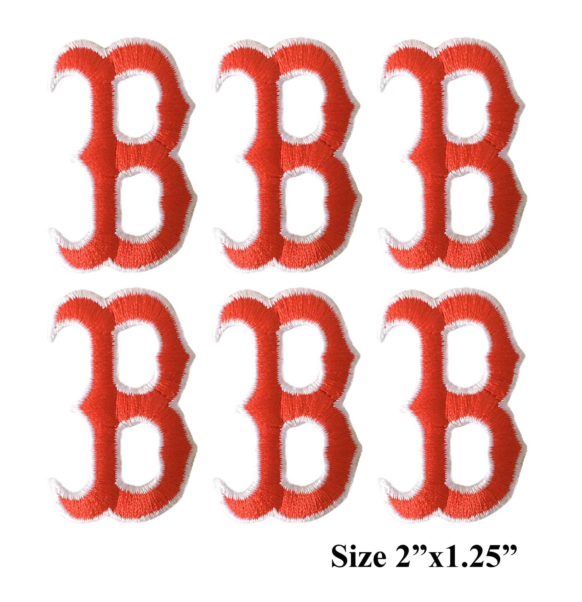 Boston Red Sox Small Letter B Hat Logo Embroidered Iron/Sew On Quality Patch