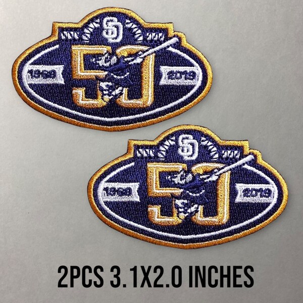 Padres 50th Anniversary Patch 2019 San Diego Baseball BROWN AWAY Jersey Manny Ma - Foto 7
