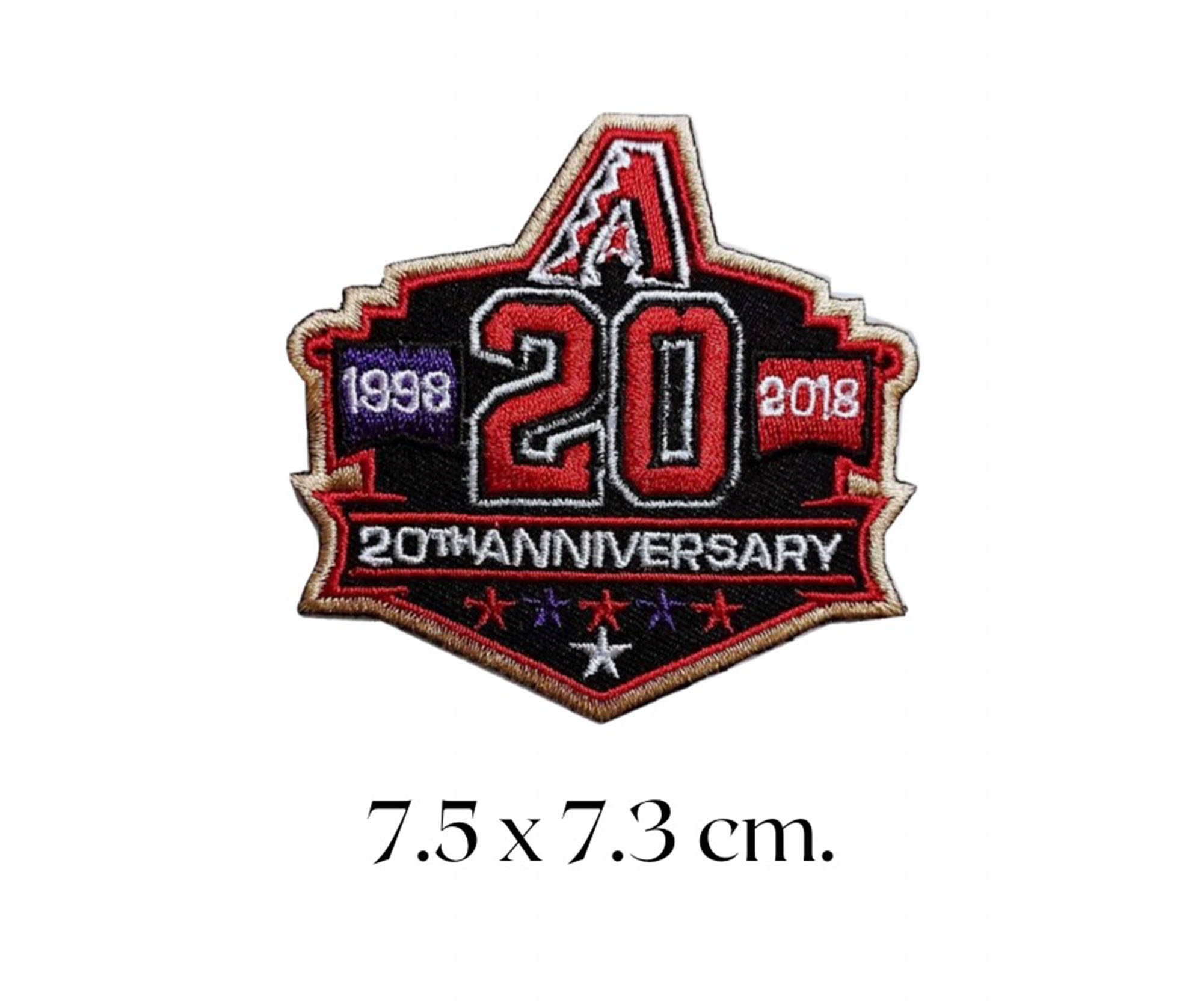 2PCS Diamondbacks 20th Anniversary Embroidered Patches 