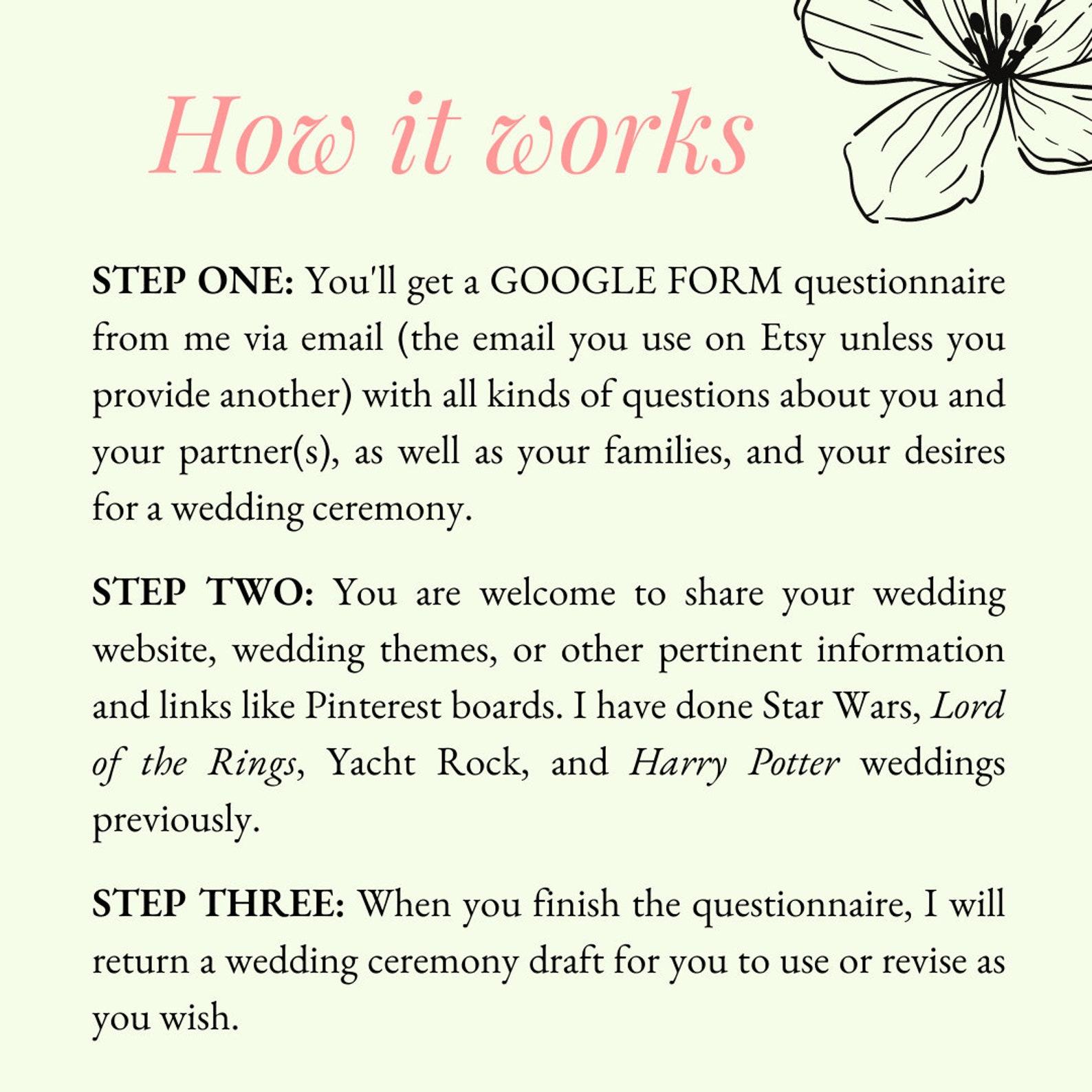 Unique & Personalized Wedding Ceremony Script Etsy