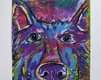Abstract Dog 8x10" Print