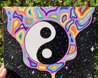 Trippy Canvas Etsy trippy canvas etsy