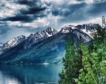 Grand Teton National Park - Mountain View on Canvas