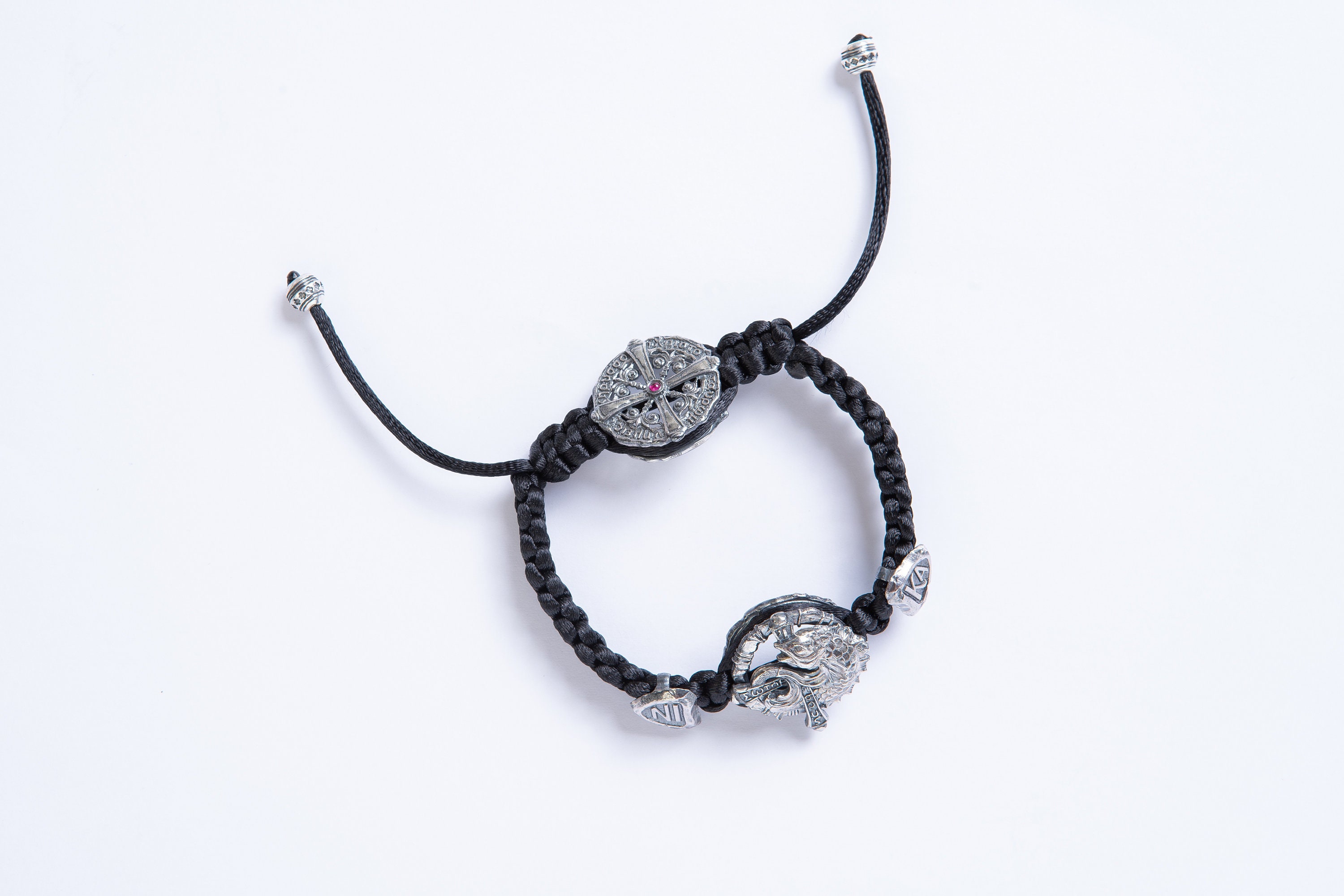 Mens christian bracelet Heavy sterling silver bracelet Etsy