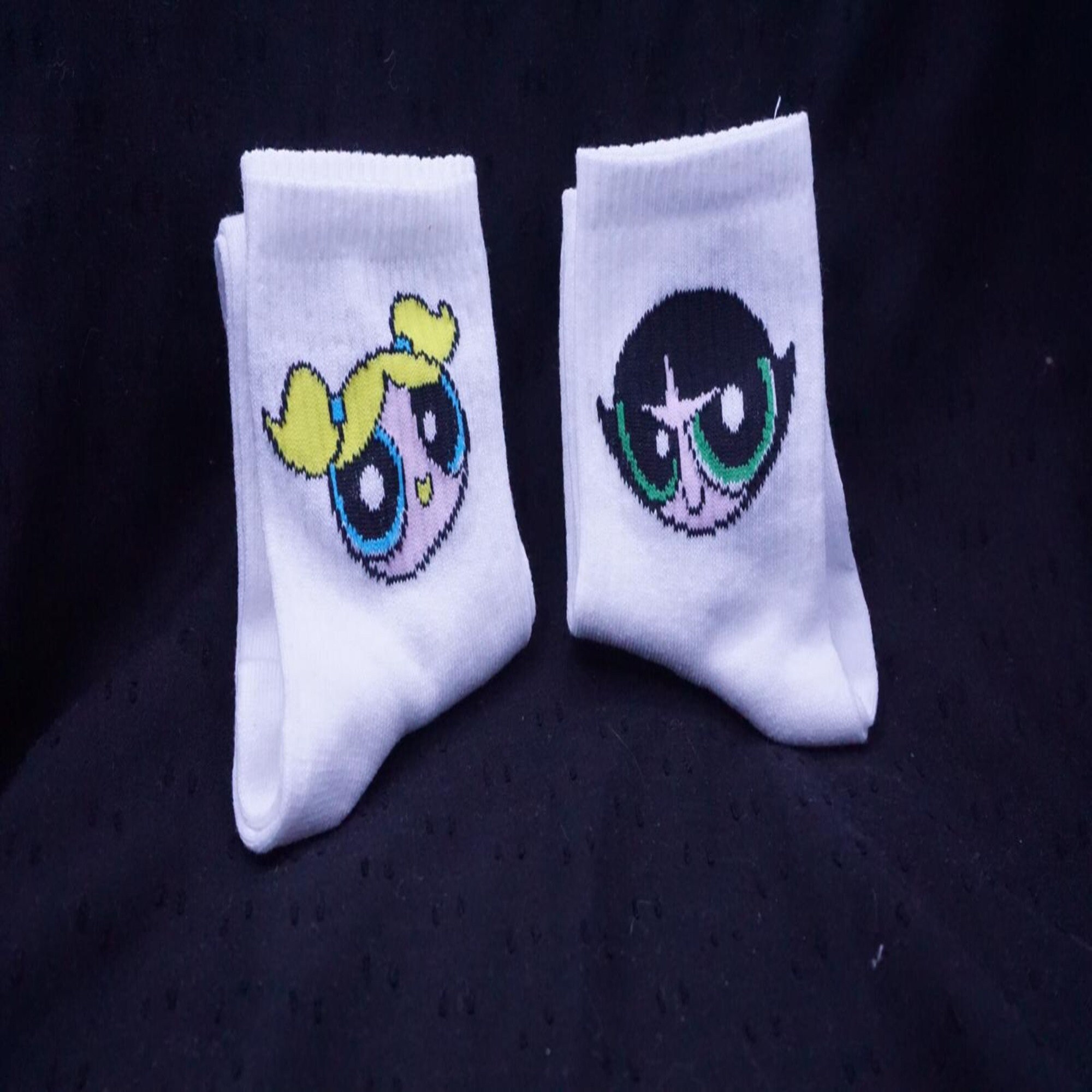 Powerpuff girls socks two pairs of cotton funny socks Etsy