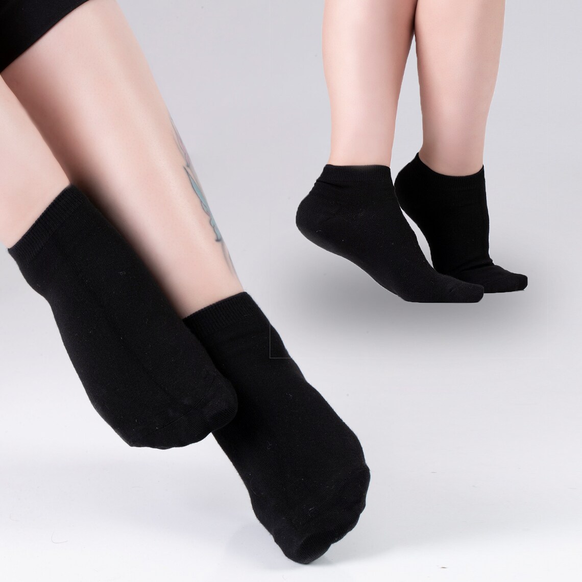 Chaussettes en bambou noir pour les pieds sensibles 6 paires Etsy