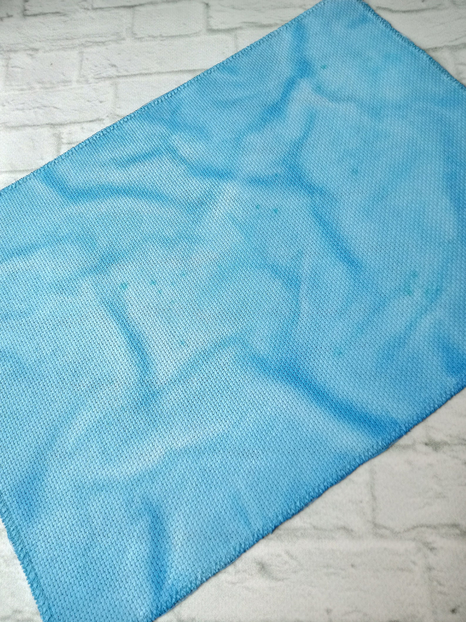 Blue Sky Handdyed Aida Cross stitch Fabric cloth Etsy