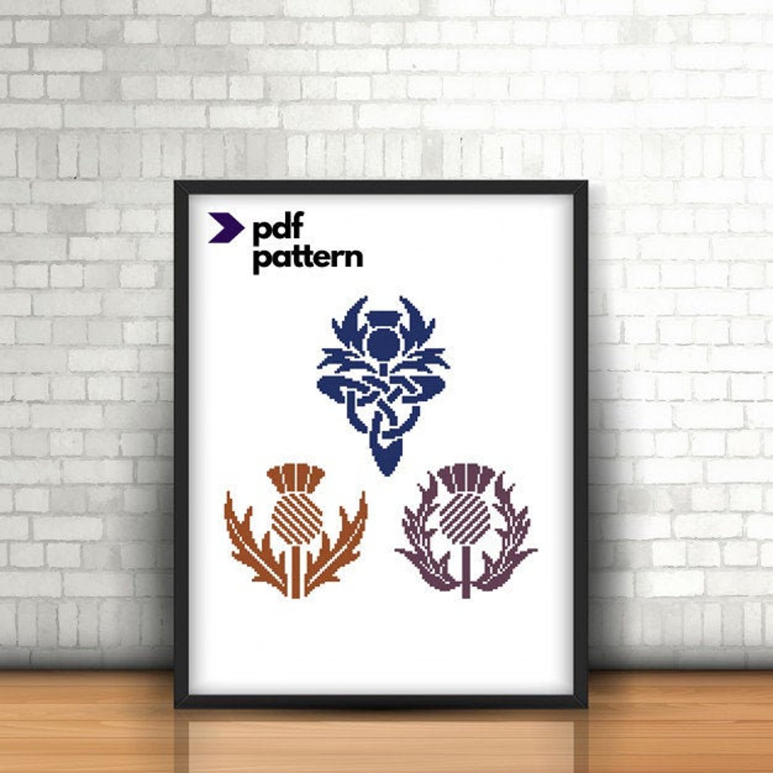 Шотландский чертополох схема