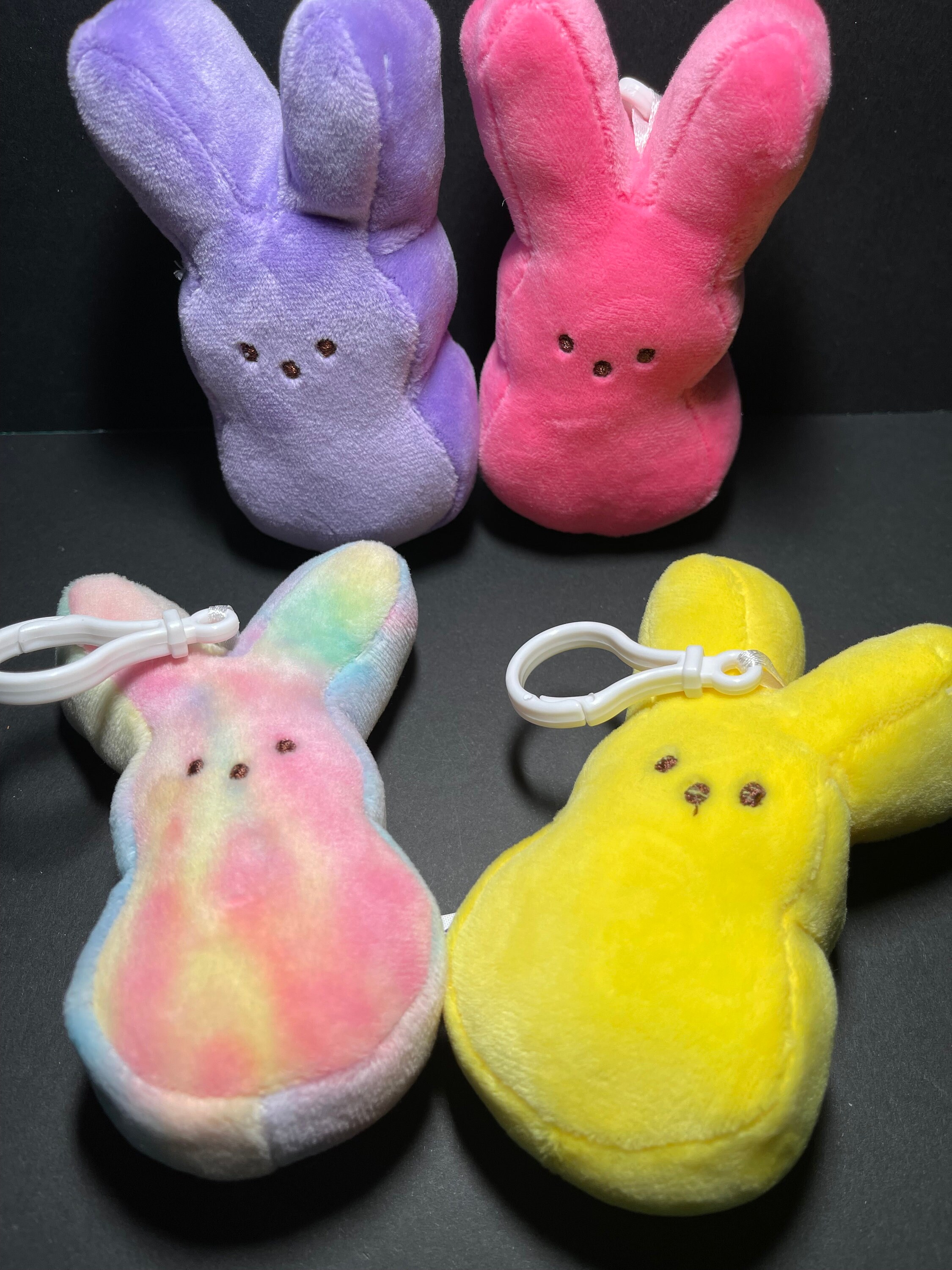 peeps plush keychain