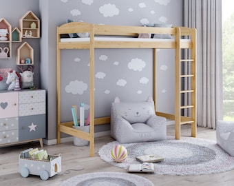 Loft Bed Etagenbett Hochbett Mit Treppe Kinderhochbett Hoch Bett Erwachsene Jugendliche Kinder