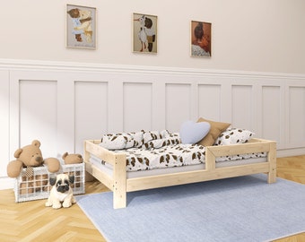 Letto per bambini con protezione anticaduta 70x140 80x160 90x180 90x190 90 x 200 cm