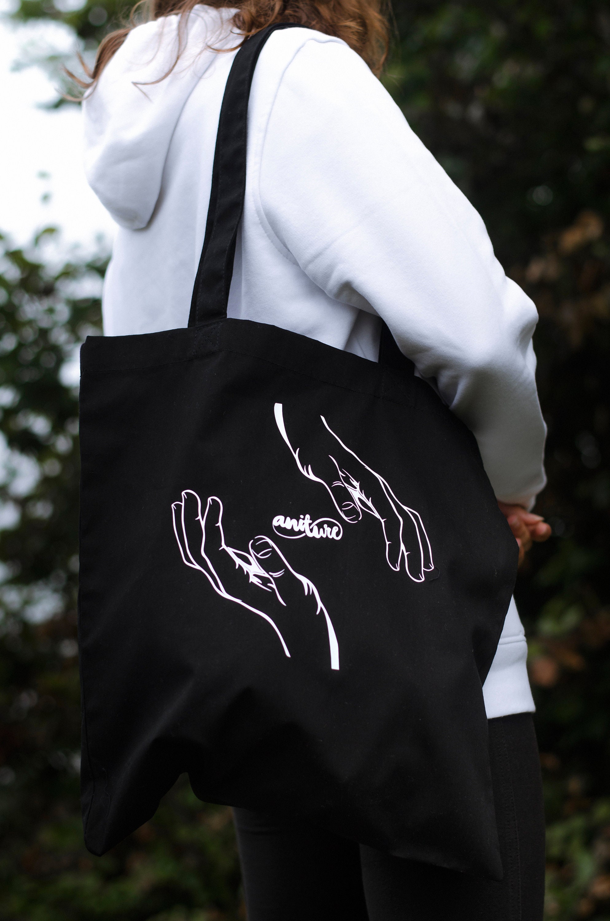 Sudadera con capucha negra Nature Koko
