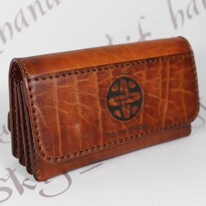Mens Real Leather Men Clutch With Hard Shell From Cl008, $65.29