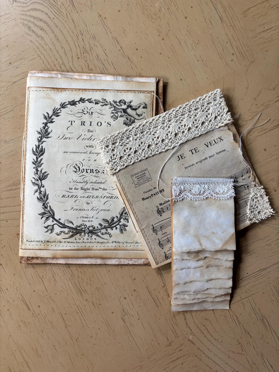Two Beautiful Booklets Vintage Style Journals Handmade From Coffee and ...