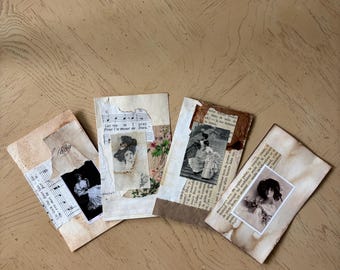 Vintage Style Journal Cards: French Ephemera Set