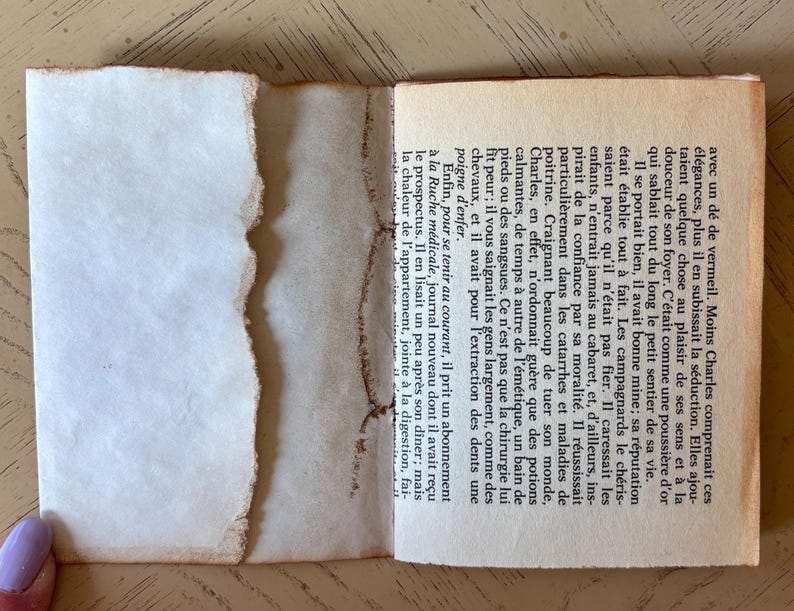Two Neutral Handmade Booklets With Aged Papers Journal Inserts - Etsy