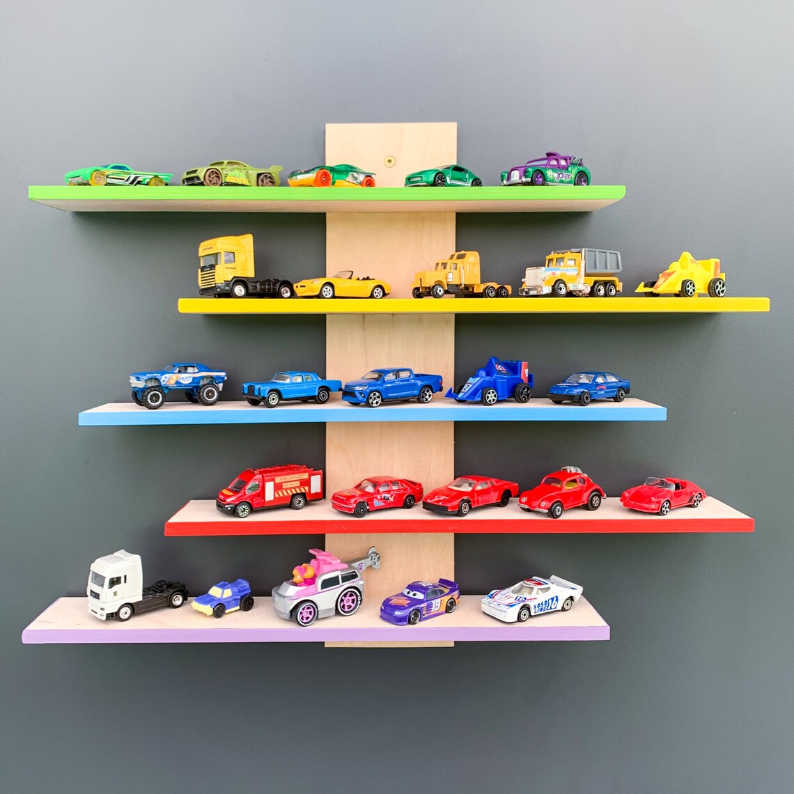 Toy Shelf Car Shelf Wall Shelf / Wall Board for Cars Etsy UK