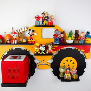 Monster Truck Tonie Shelf Music Box - Large Tonie Shelf made of wood