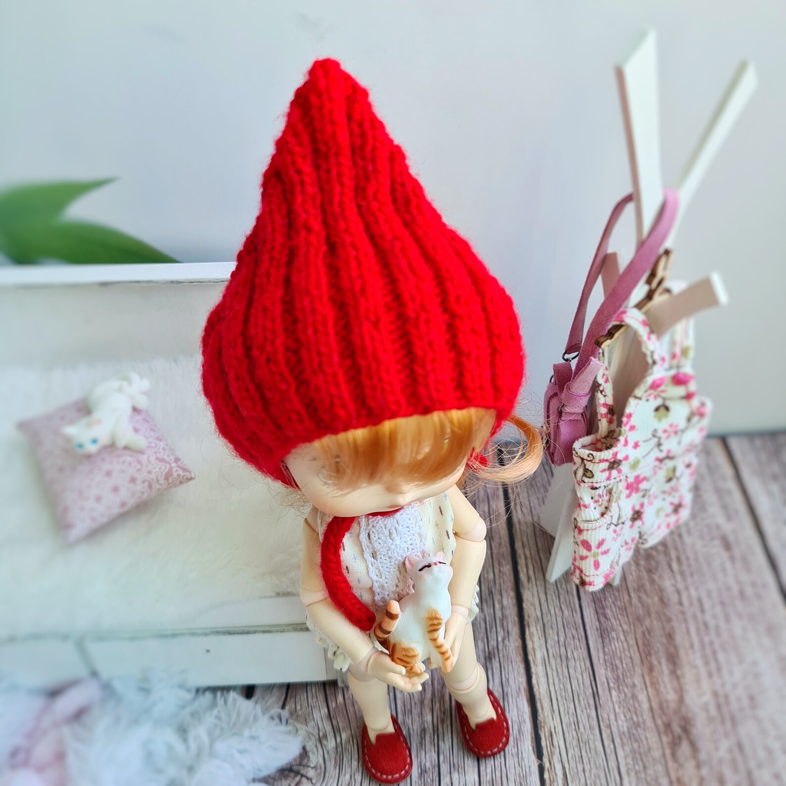 PDF Knitting Pattern Gnome Hat for Xiaomi Monst Doll Meadow Etsy
