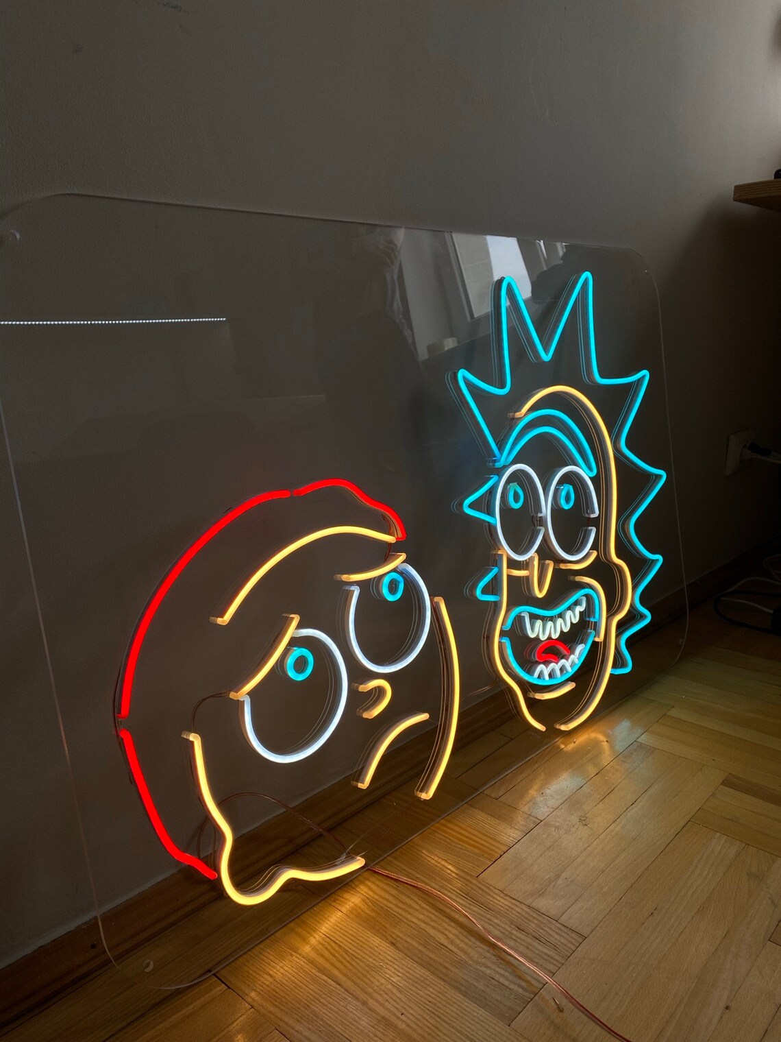 Cartoon characters neon sign gift neon decor neon sign Etsy