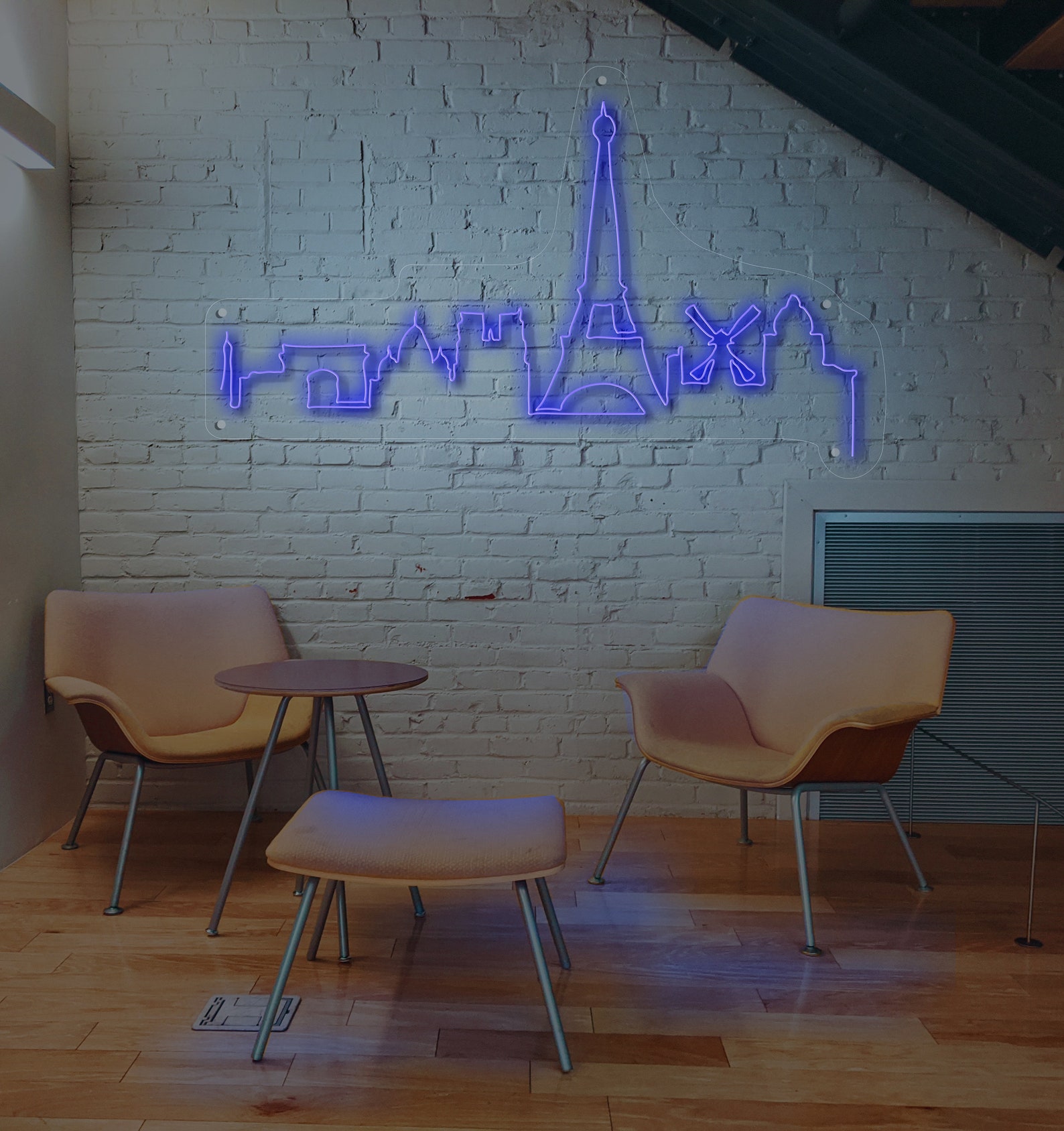 Paris Neon Sign City Neon Custom Neon Sign Wall Etsy