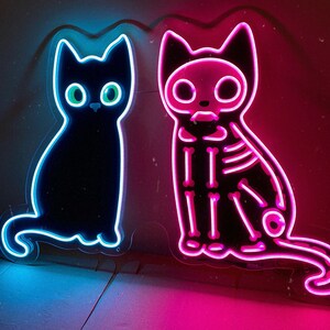 SCAREDY CAT, LED Neon Sign