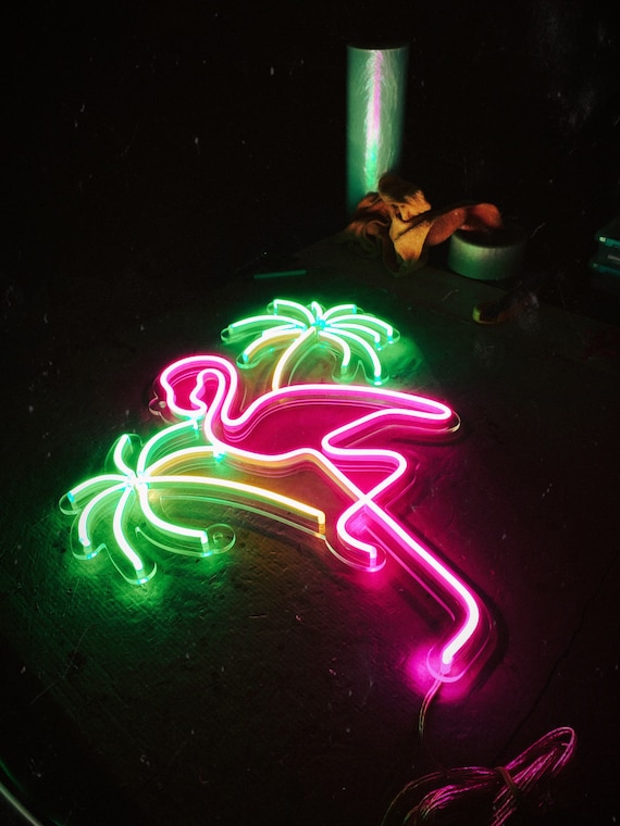 Flamingo neon sign deals
