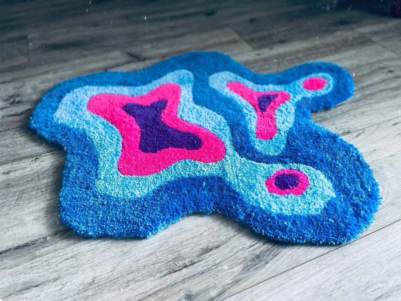 Abstract Rug Handmade Rugs Any Logo Rug Any Symbol Rug Cut Etsy