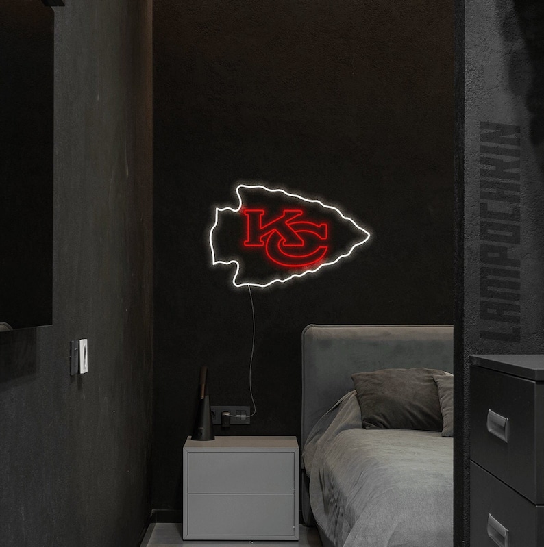 Kansas City Chiefs Neon Sign Kansas City Chiefs Led Sign Etsy