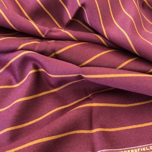 Red With Gold Stripe 1&#39;&#39; Jacketing Boating Blazer Fabric