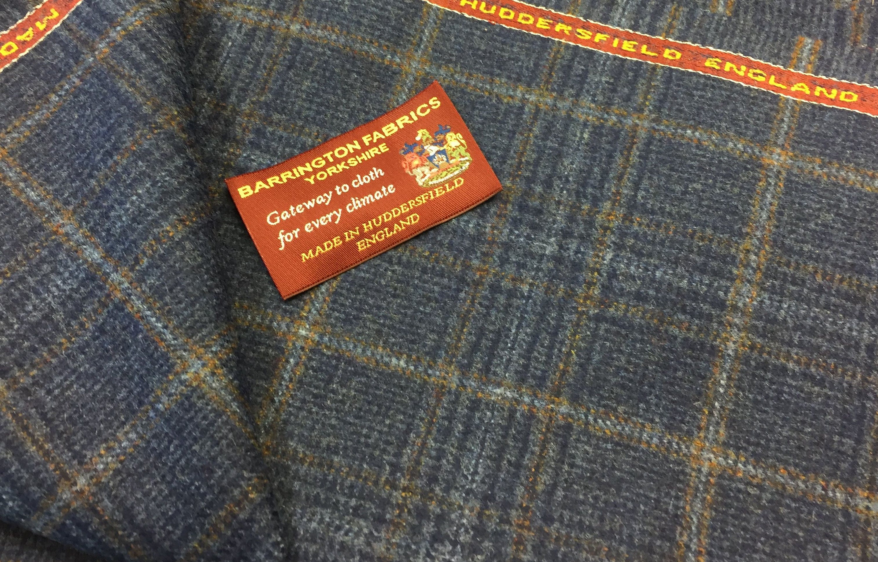 Blue Check Design 100% Pure New Lambswool Jacketing Fabric - Etsy