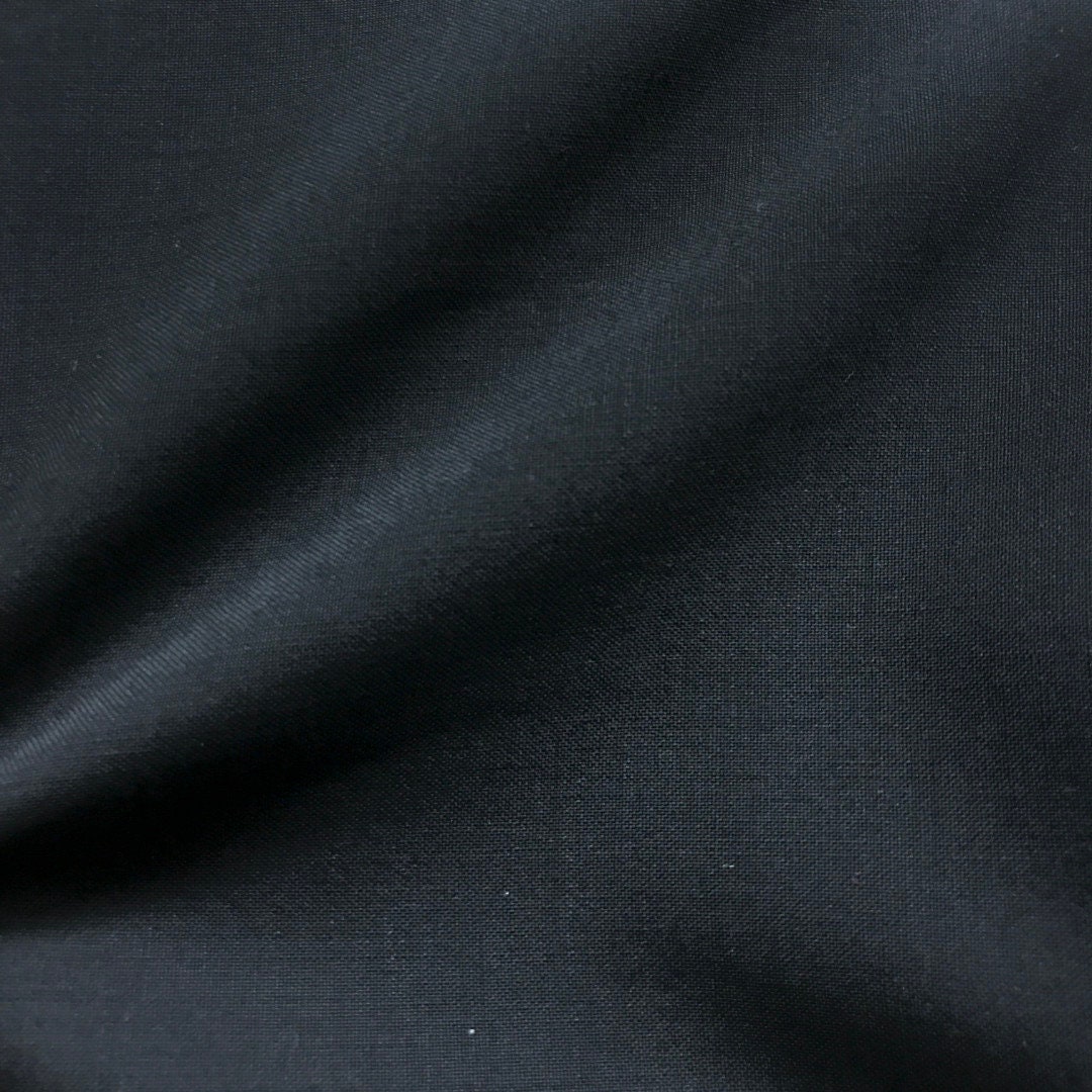 Black Plain Wool Mohair Jacketing and Suiting Fabric - Etsy