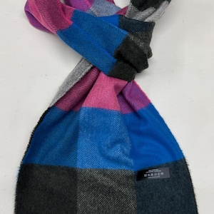 100% Cashmere Scarf Multi Coloured