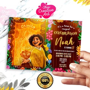 Charm, Camilo Birthday Invitation Template Printable, Kids Birthday