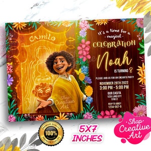 Charm, Camilo Birthday Invitation Template Printable, Kids Birthday