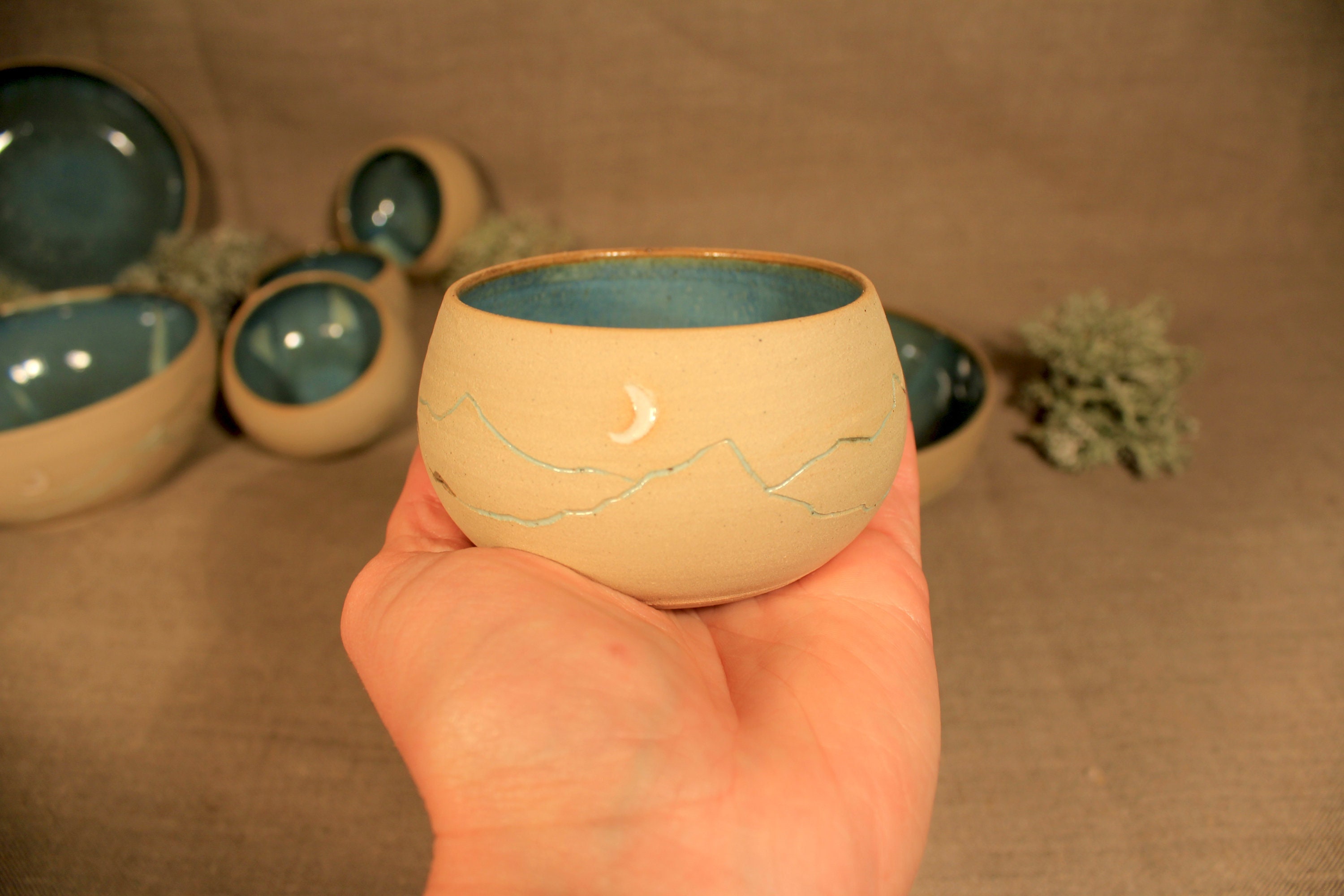 Tasse à Café. Laguna Petit Format, Grès Émaillé