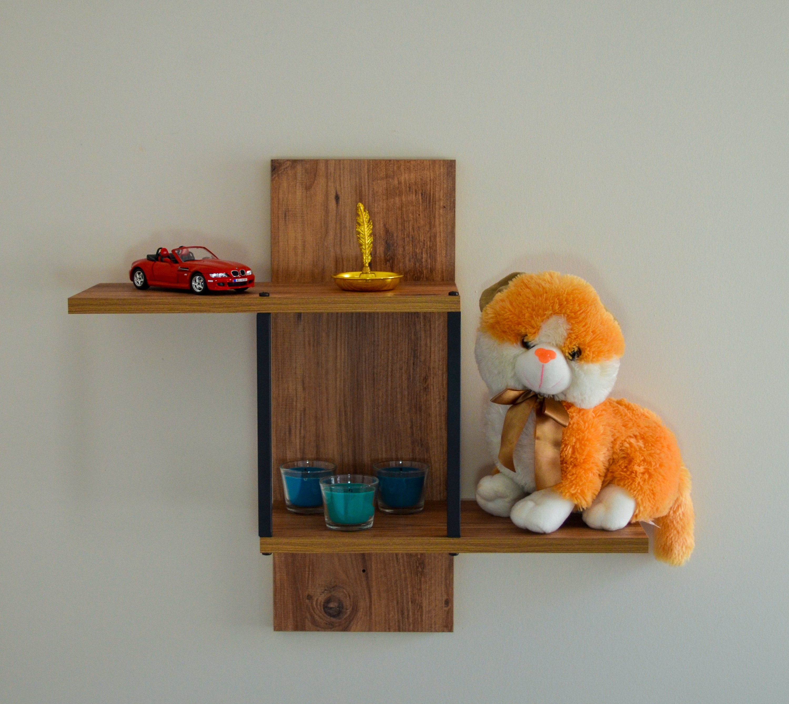 Wandregal Wand-Dekor Holz-Wand-Regal Bücherregal Wand | Etsy