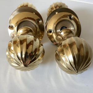 Heavy Solid Brass Reproduction Door Knobs