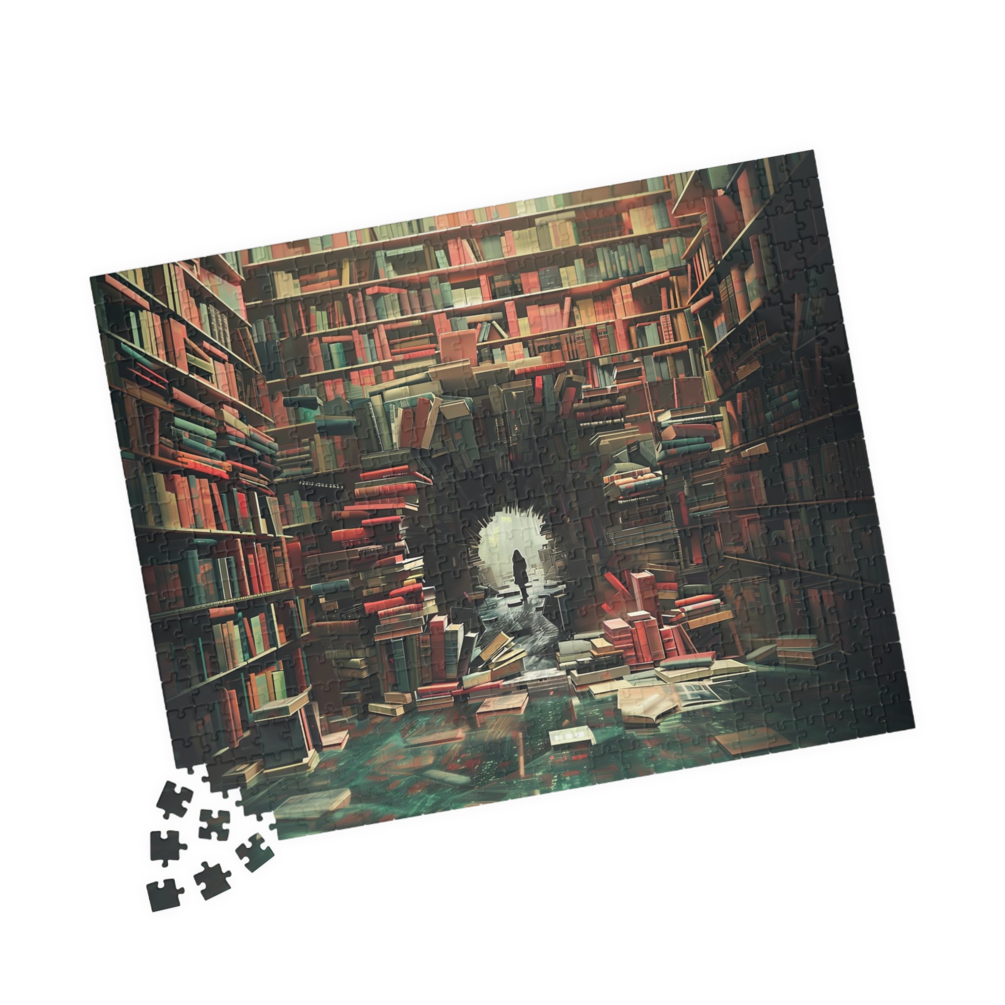 Book Tunnel Dream Fantasy, Complex Bookshelf Puzzle