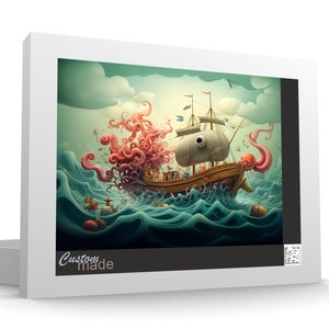 Surreal Ship Jigsaw Puzzle: Colorful Fantasy Seascape