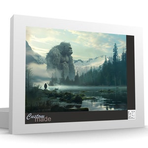 Bigfoot Jigsaw Puzzle: Surreal River Scene, Challenging Puzzle
